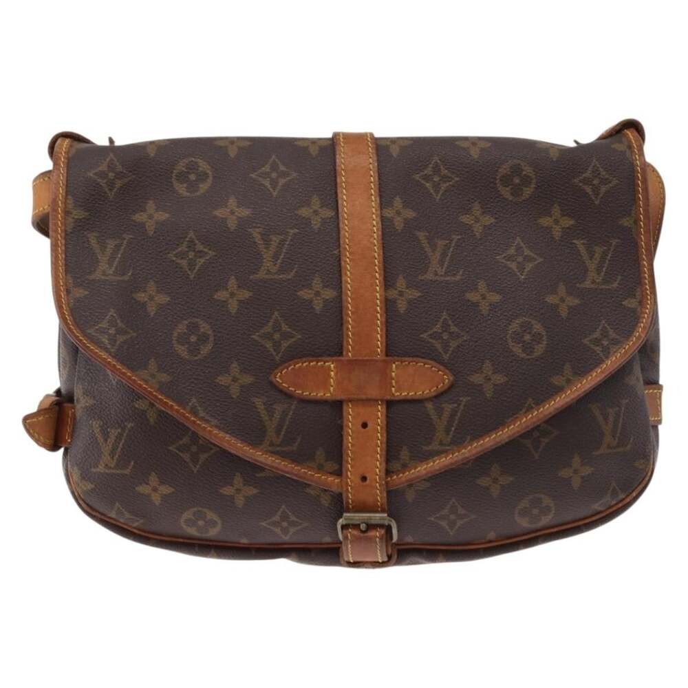 Louis Vuitton Monogram Saumur 30 Shoulder Bag Brown